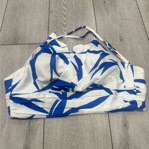 Miss Avenue Blue and White Halter Top